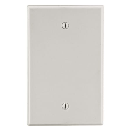 Hubbell Wiring Device-Kellems Wallplate, Mid-Size 1-Gang, Box Mount Blank, Light Almond PJ13LA